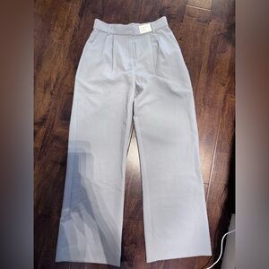 Abercrombie & Fitch Ultra High Waist Pleated Pants - Grey